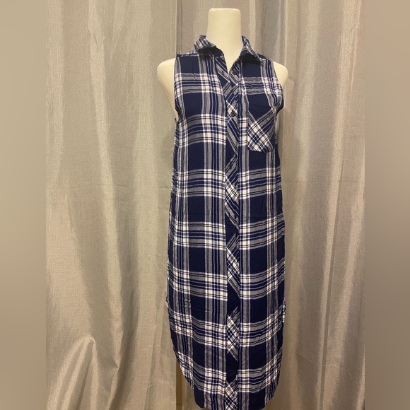 RAILS JORDYN Button Down High Low tunic size XS - Picture 5 of 12